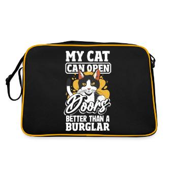 Chiot mélodique Virtuose Alphabet drôle Chien chanteur - Sac Retro - noir/or - Dos