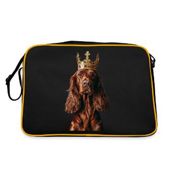 Setter irlandais - Sac Retro - noir/or - Dos