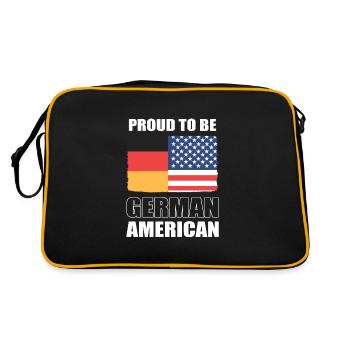 Américain Allemand - Sac Retro - noir/or - Dos