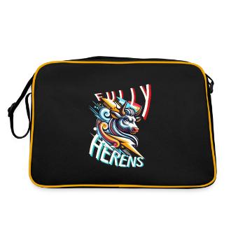 Vache d'hérens, eringer,Fully - Sac Retro - noir/or - Dos