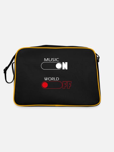On and Off Buttons, music, world - Sac Retro - noir/or - Dos