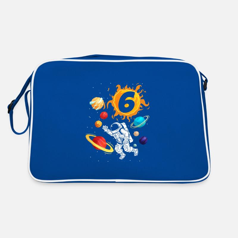 6. Geburtstag Astronaut Weltall Geburtstagskind Retro Tasche