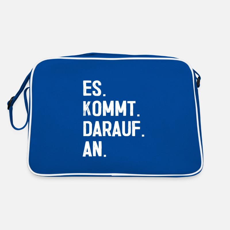 Es kommt darauf an Anwalt Beruf Spruch Geschenk Retro Tasche