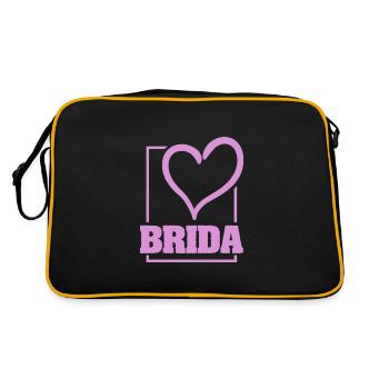 Bachelorette Brida - Sac Retro - noir/or - Dos