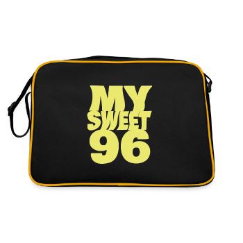 96 - Sac Retro - noir/or - Dos
