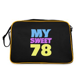 78 - Sac Retro - noir/or - Dos