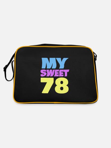 78 - Sac Retro - noir/or - Dos