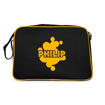 Peintre Philip - Sac Retro - noir/or - Dos