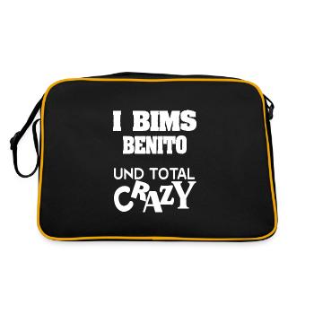 Prénom Benito - Sac Retro - noir/or - Dos
