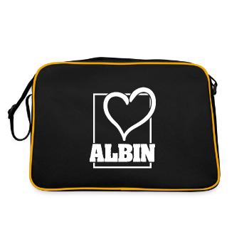 Cadeau pour Albin - Sac Retro - noir/or - Dos