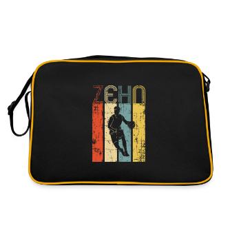Basket 10ème anniversaire basketteur - Sac Retro - noir/or - Dos