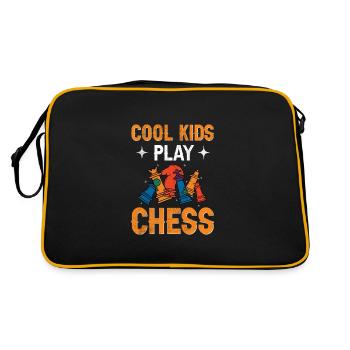 Jeu d’échecs Enfants Échecs - Sac Retro - noir/or - Dos