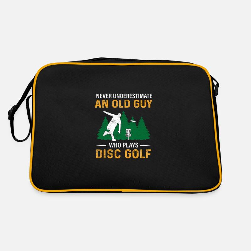 Disc Golf Papa Geschenk Retro Tasche