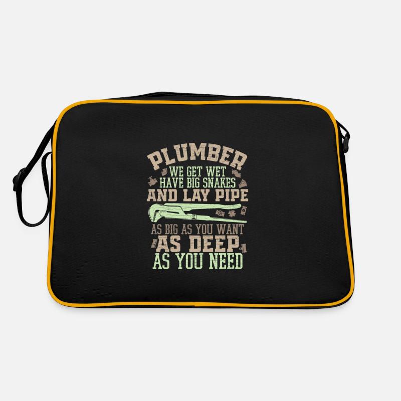Klempner Installateur Retro Tasche
