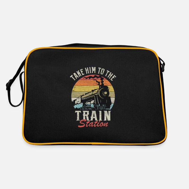 Lokführer Eisenbahn Geschenk Retro Tasche