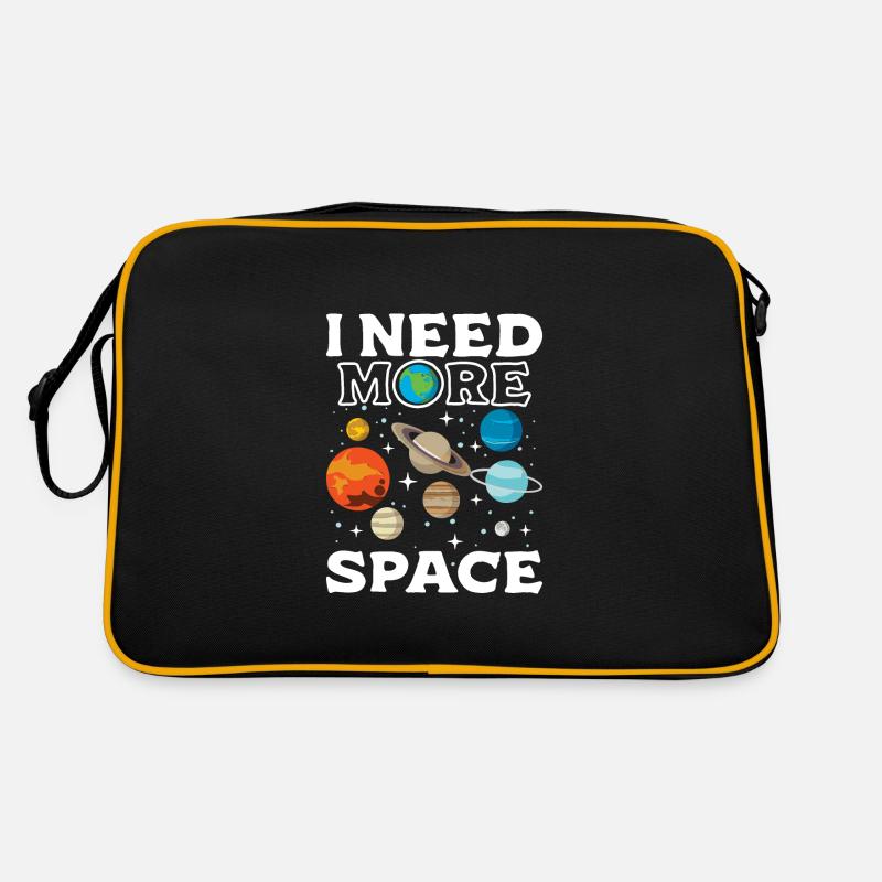 Raumfahrt Astronaut Weltall Planeten Retro Tasche