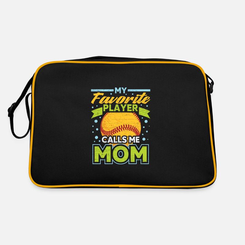 Softball Baseball Mama Mutter Geschenk Retro Tasche