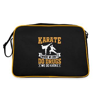Le karaté, où l’on ne se drogue pas, on fait des Katas - Sac Retro - noir/or - Dos
