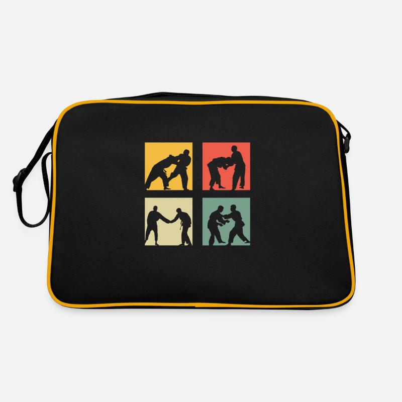 Judo - Retro Tasche - Schwarz/Gold