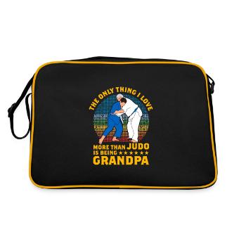 The only thing I love more than Judo is being - Retro Bag - black/gold - Back