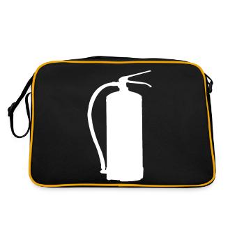 Conception d’extincteur - La sécurité d’abord dans le style - Sac Retro - noir/or - Dos