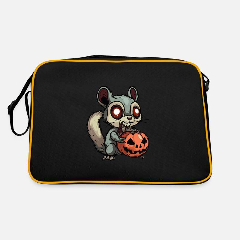 Squirrel Halloween Funny Zombie Retro Bag