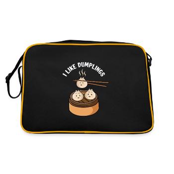 Dumplings Dim Sum - Retro Bag - black/gold - Back