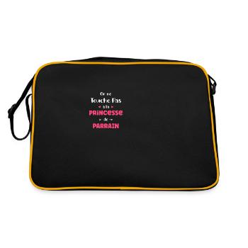 On ne touche pas à la princesse de parrain - Sac Retro - noir/or - Dos