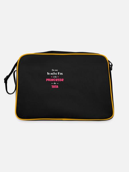 On ne touche pas à la princesse de tata - Sac Retro - noir/or - Dos