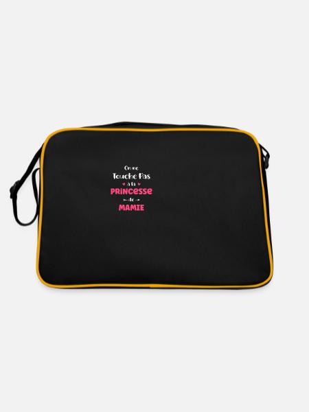 On ne touche pas à la princesse de mamie - Sac Retro - noir/or - Dos