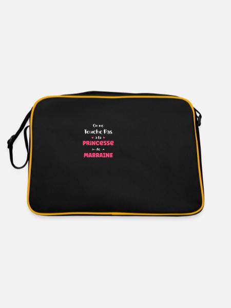 On ne touche pas à la princesse de marraine - Sac Retro - noir/or - Dos