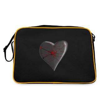 Heart Affected - Retro Bag - black/gold - Back