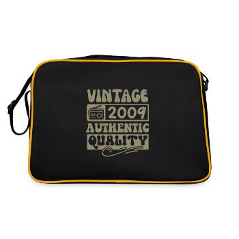 Authentic 2009 Millésime 2009 - Vintage 2009 Rétro - Sac Retro - noir/or - Dos