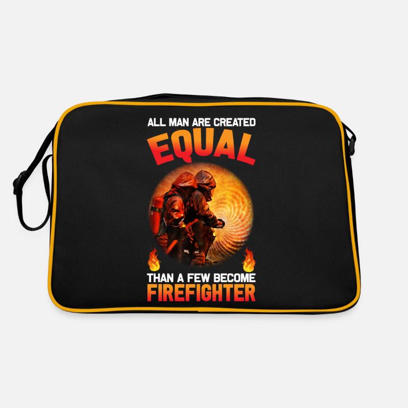 Fire Fighter I Pompier - Sac Retro - noir/or
