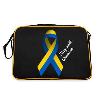 Russie Guerre Paix Ukraine - Sac Retro - noir/or - Dos