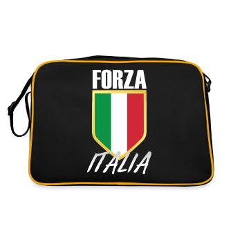Forza Italia Italie Crest - Sac Retro - noir/or - Dos