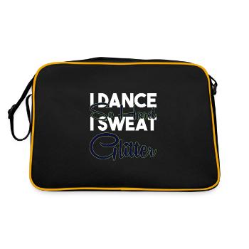 Walzer Paartanz - Retro Tasche - Schwarz/Gold - Hinten