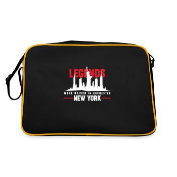 Les légendes ont grandi à Rochester New York - Sac Retro - noir/or - Dos