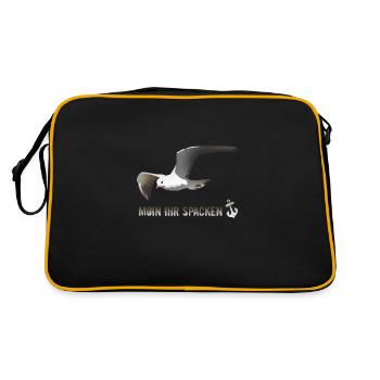 Moewe moin her spacken - Retro Bag - black/gold - Back