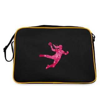 Handball féminin Sport joueuse de hand - Sac Retro - noir/or - Dos