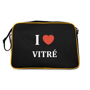 i love Vitré - Sac Retro - noir/or - Dos