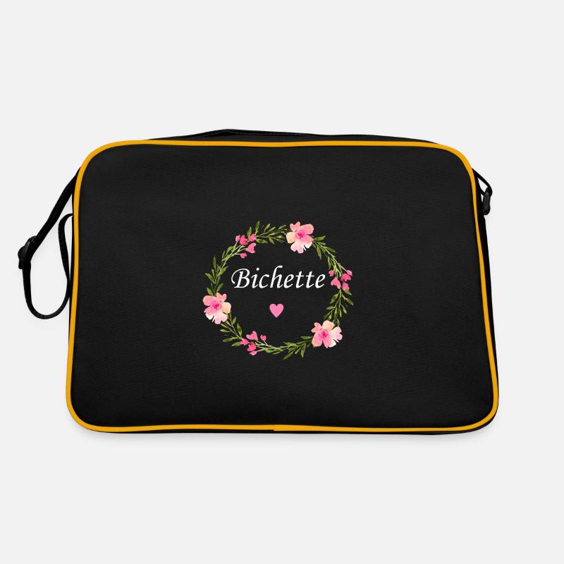 Bichette - Sac Retro - noir/or