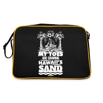 Hawaï - Sac Retro - noir/or - Dos