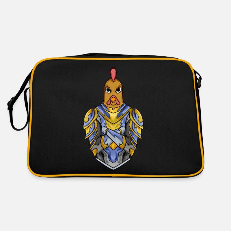 Knight Chicken avec Armor Crusader Sac Retro
