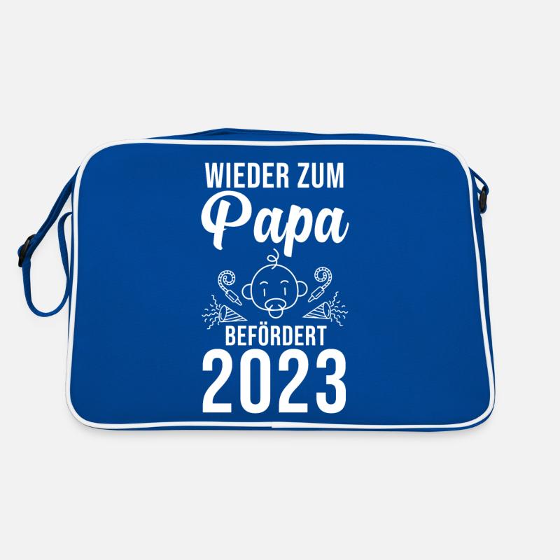Vater 2023 Schwanger Werdender Papa Retro Tasche