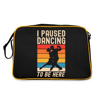 J’ai interrompu la danse de couple dansante - Sac Retro - noir/or - Dos