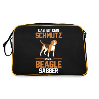 Dog Beagle - Sac Retro - noir/or - Dos