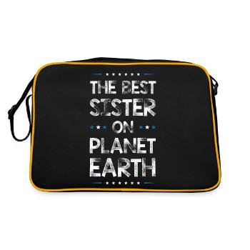 Meilleure sœur disant - Sac Retro - noir/or - Dos