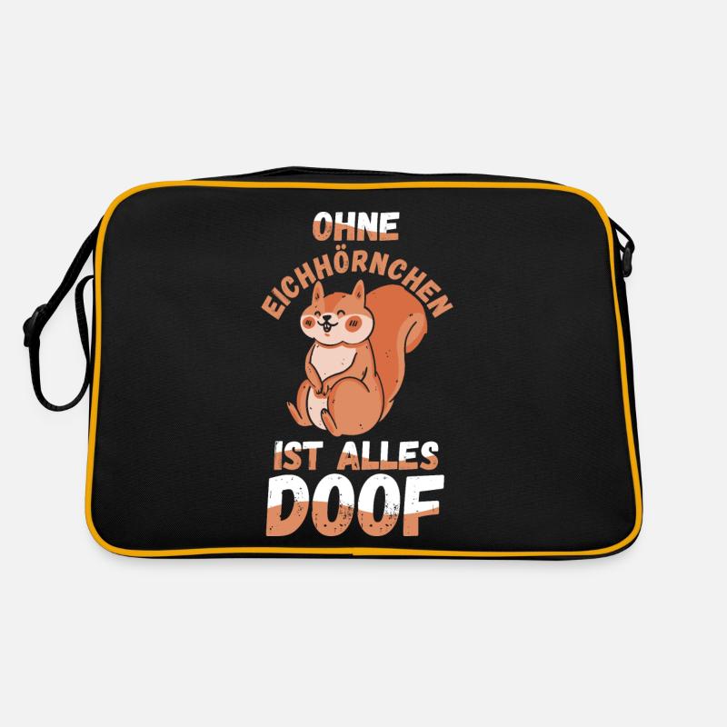 Eichhörnchen Retro Tasche