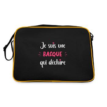 Je une basque qui déchire - Sac Retro - noir/or - Dos